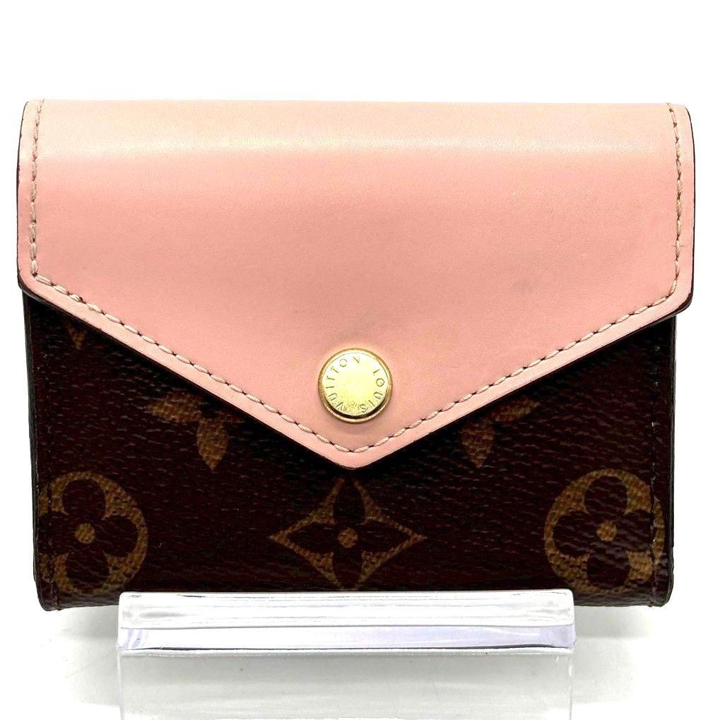 k*k様 美品★ ルイヴィトン　三つ折り財布 モノグラム ゾエ ローズバレリーヌ