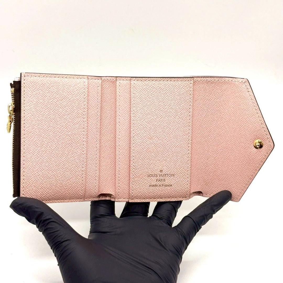 k*k様 美品★ ルイヴィトン　三つ折り財布 モノグラム ゾエ ローズバレリーヌ