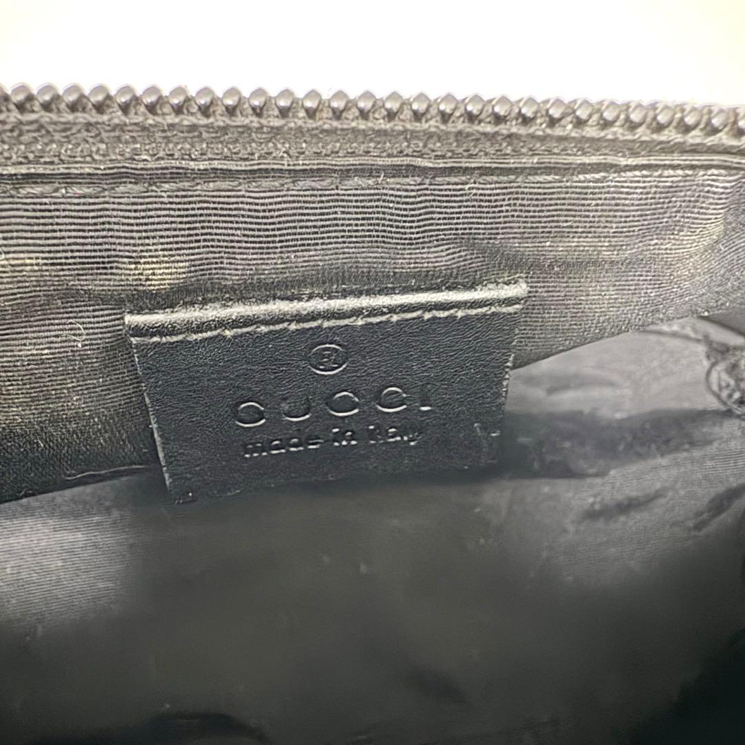 GUCCI グッチ GGキャンバス ハンドバッグ アクセサリーポーチ キャンバス
