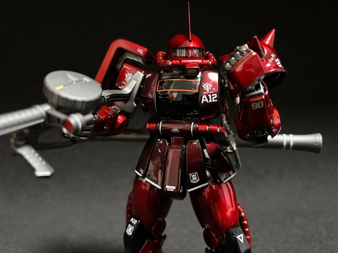 MGシャア専用ザク　キャンディーグラデーション全塗装済み完成品