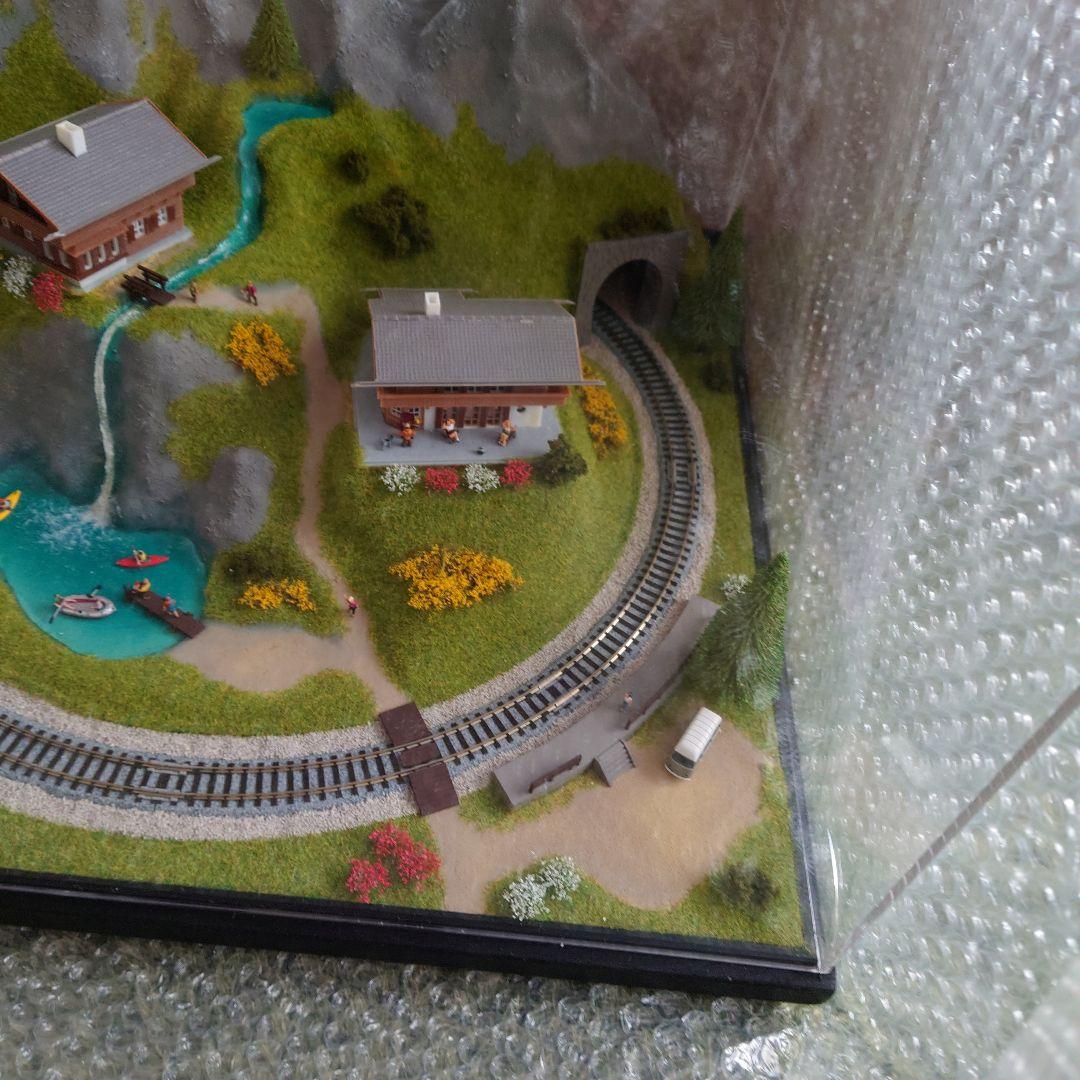 2個口発送　その1 特製ミニジオラマ　夏のアルプス仕様　氷河特急