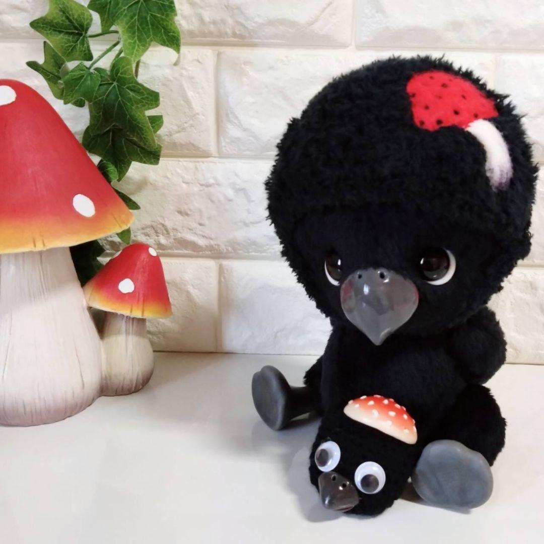 ぬいぐるみ✽アートドール✽カラスのかーくん✽手足可動✽大サイズ