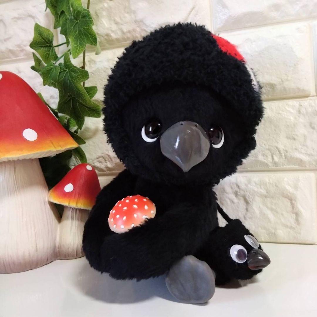 ぬいぐるみ✽アートドール✽カラスのかーくん✽手足可動✽大サイズ