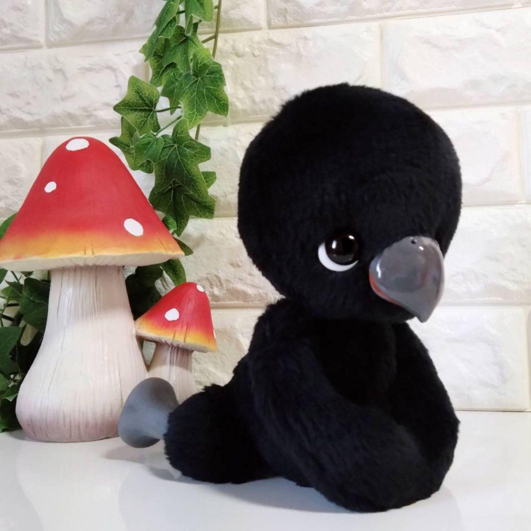ぬいぐるみ✽アートドール✽カラスのかーくん✽手足可動✽大サイズ