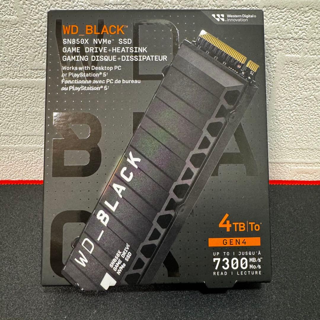 週末値下げ 新品未開封 WD BLACK SN850X 4TB✖︎2枚