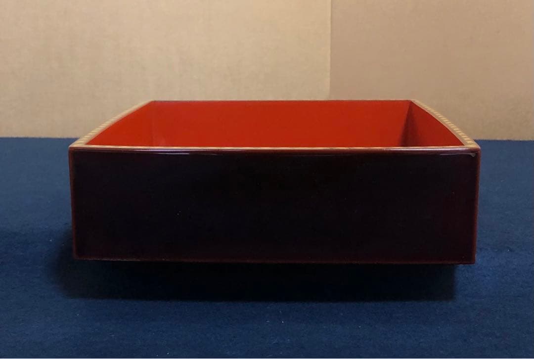 《R》輪島塗 溜アジロ 三段重 木製漆器 木箱　260120き5