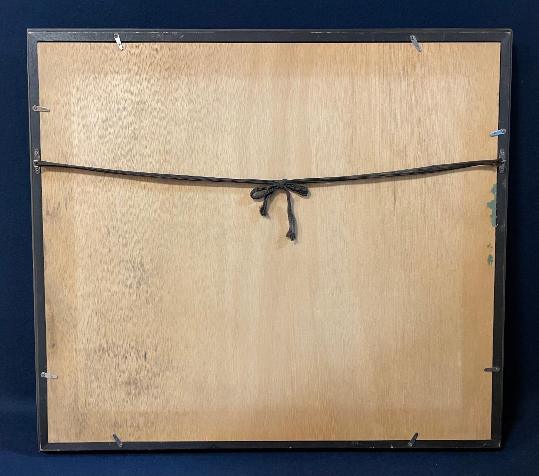 「真作」浅田薫「パリ」風景画　油彩画　額装　サイン有り　F10号