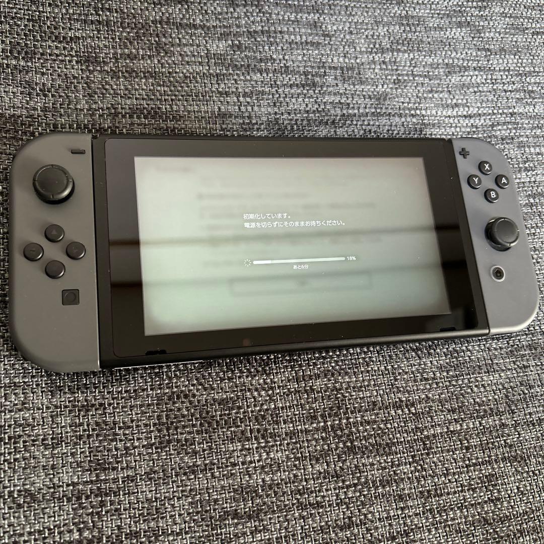 Nintendo Switch 本体 グレー バッテリー強化版 付属品完備
