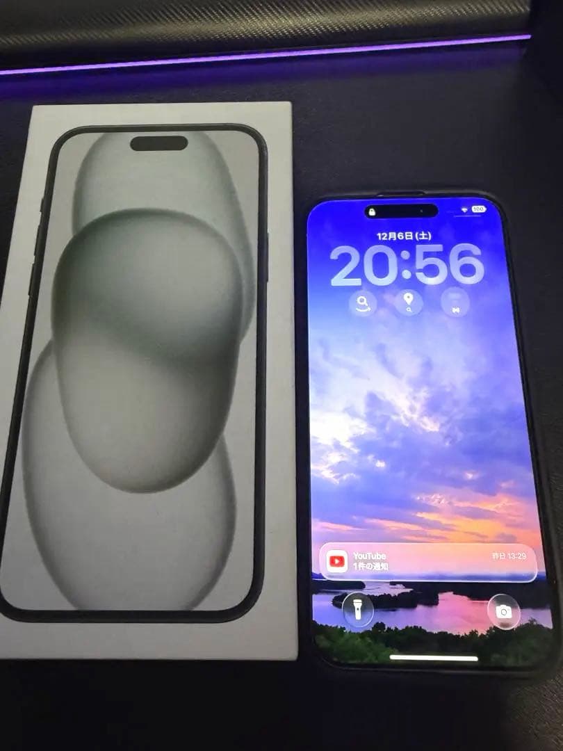 Apple iPhone15 plus 128gb black 黒