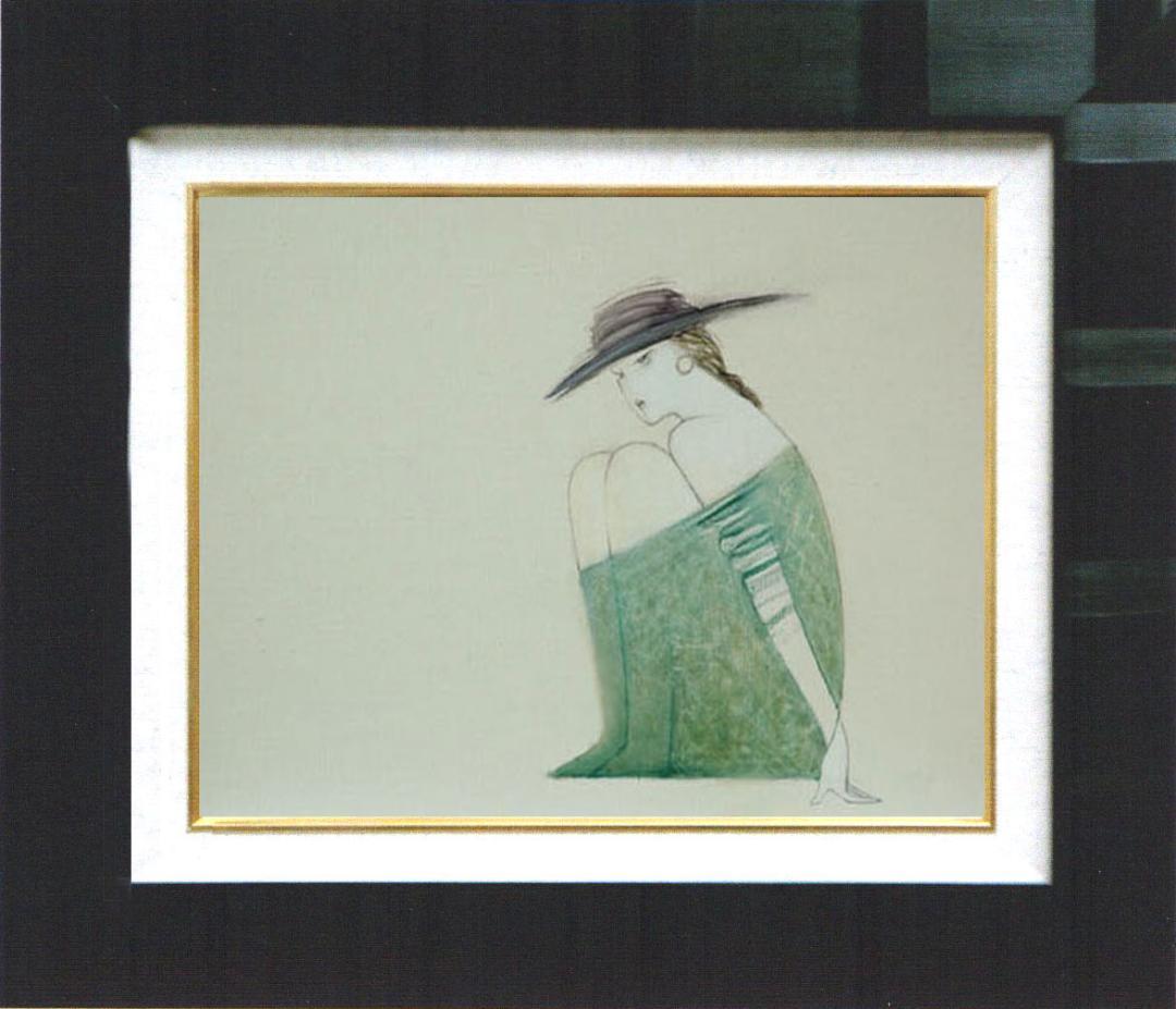 油絵 菅家令子 絵 絵画 インテリア F4-072012 人物 女性