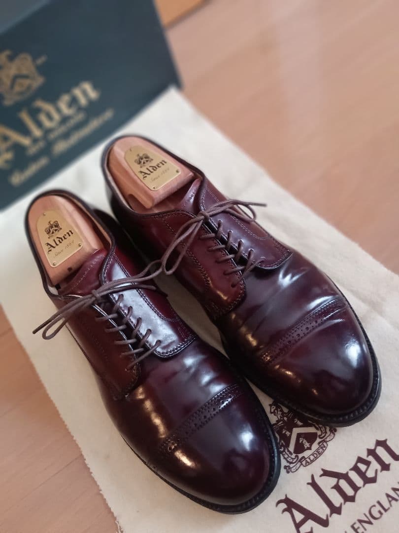 【極美品】Alden56201オールデンコードバンモディファイドラスト