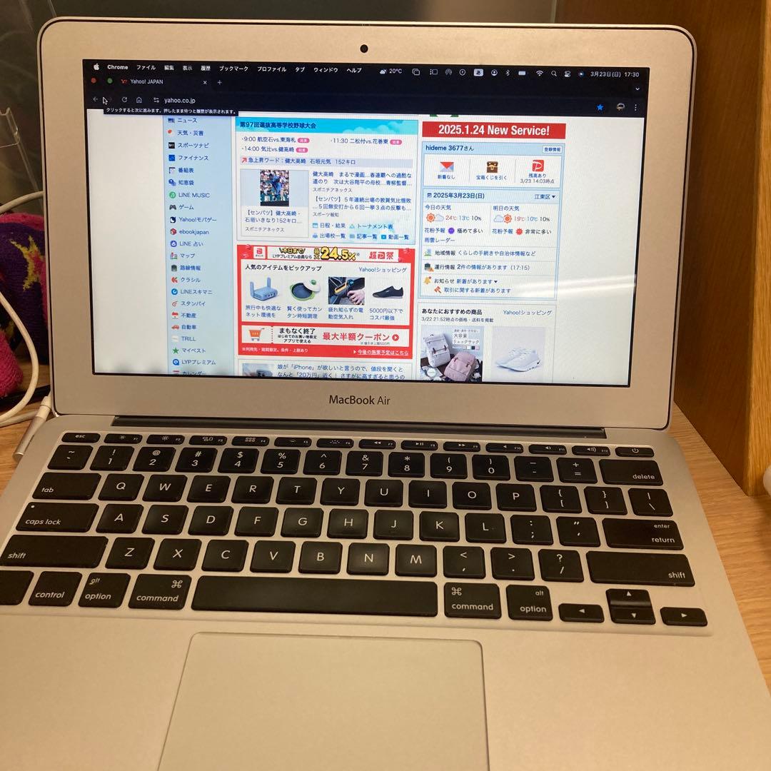 MacBook Air 11インチ A1370 USキー 難あり