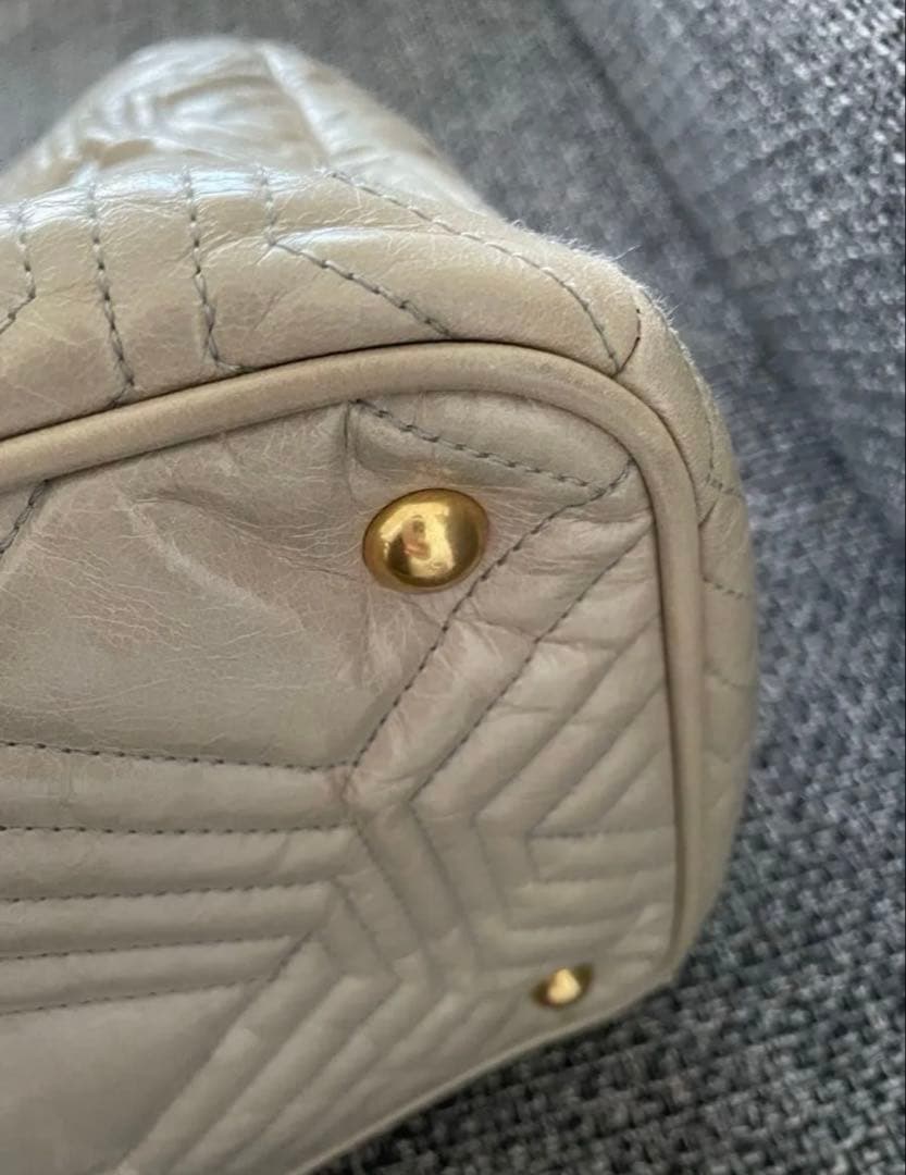 miumiu トートバッグ 2way ベージュ