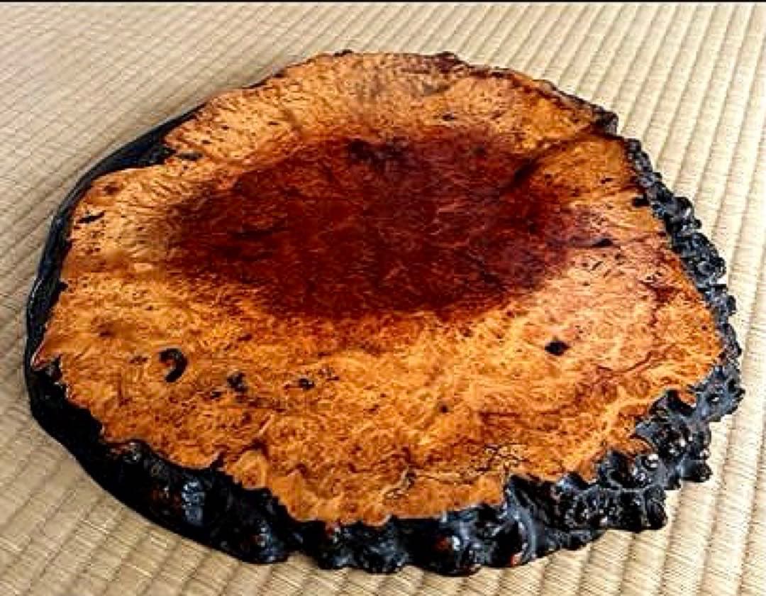 天然時代木 花梨 瘤 玉杢 花台 香台 盆栽台 平台40㎝