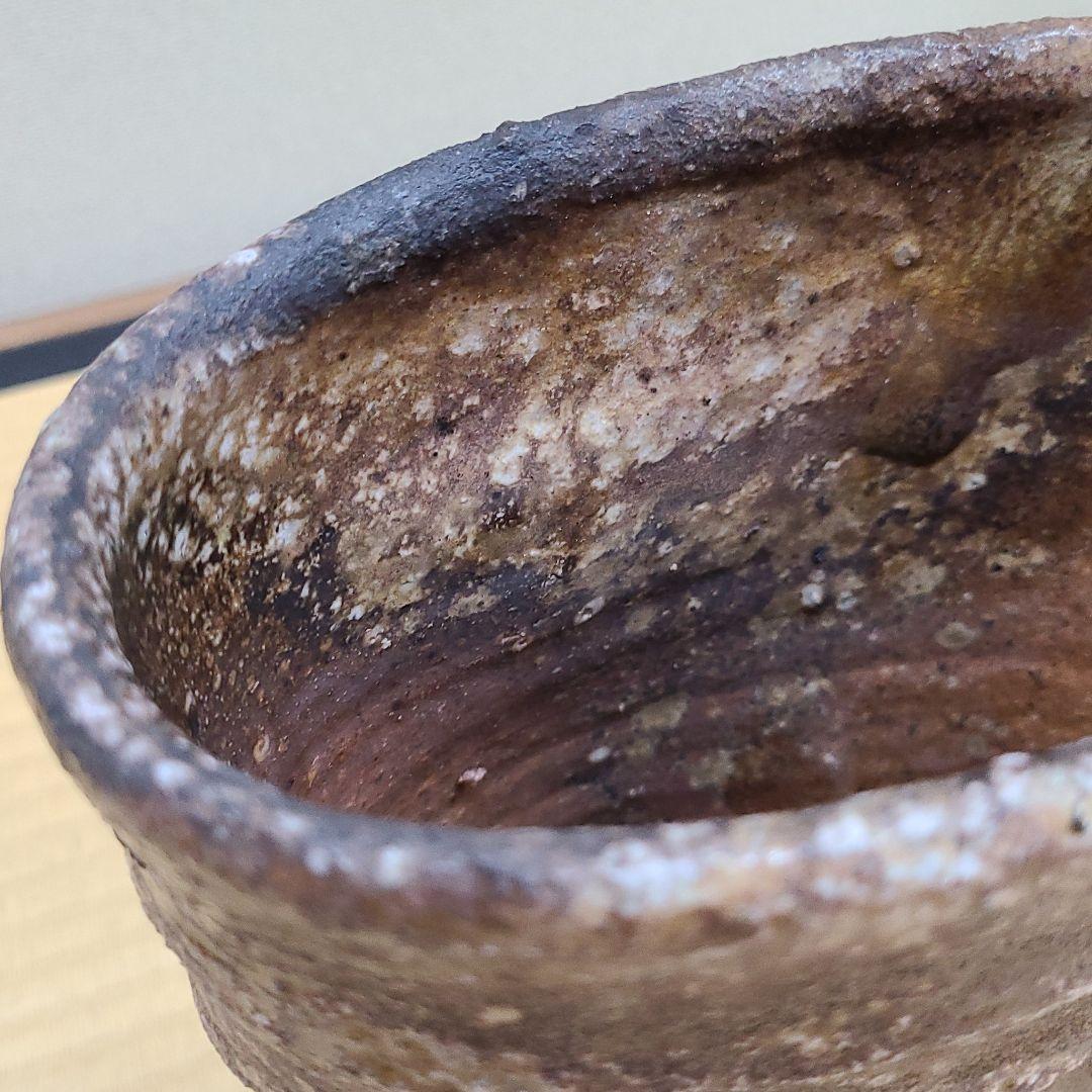 信楽焼 荒川智作 鎬花入 高さ9寸（約27cm） 共箱 本物保証