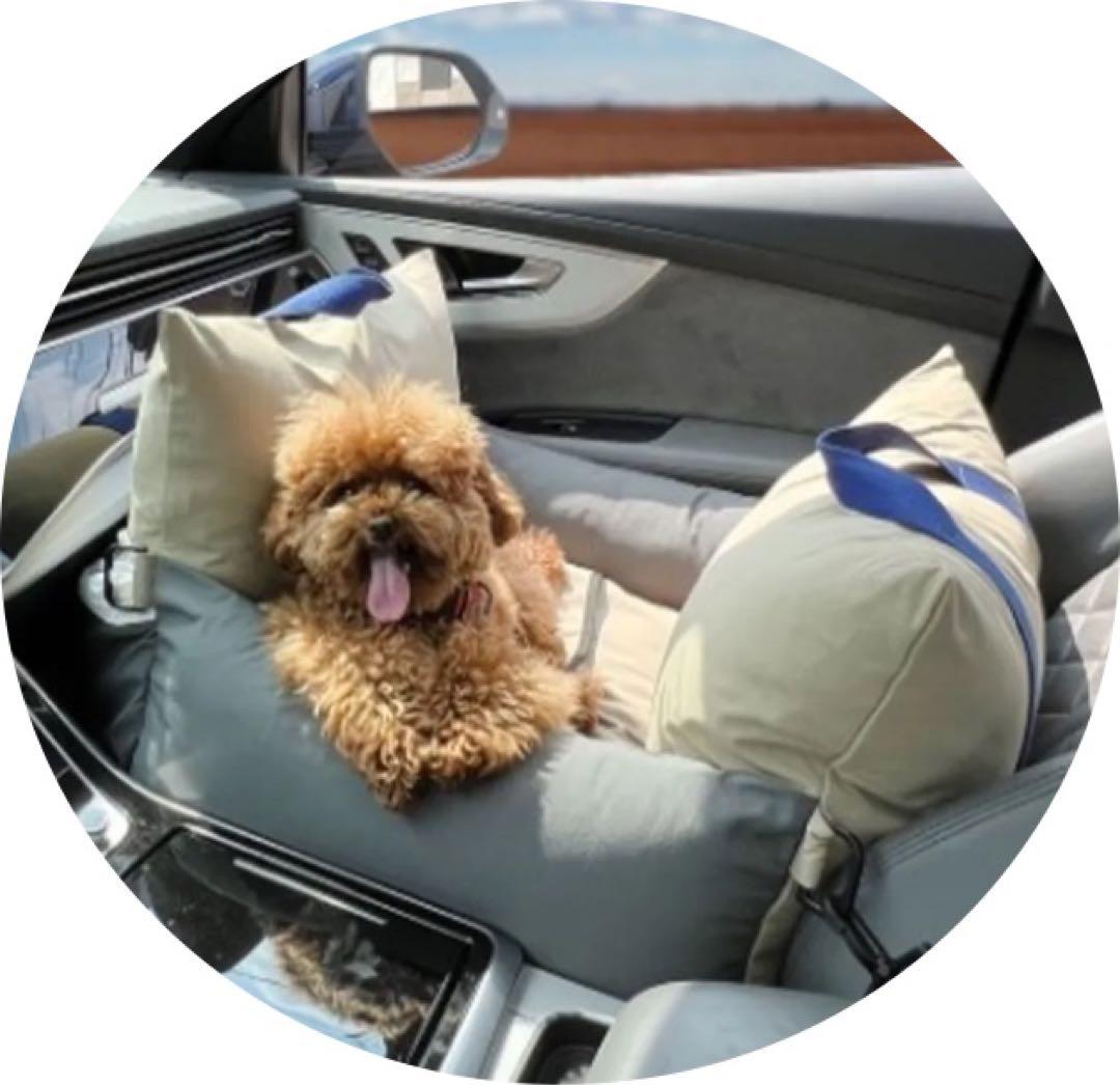 ペットカーシート ペットドライブボックス ペットキャリー犬用カーシートSサイズ黒