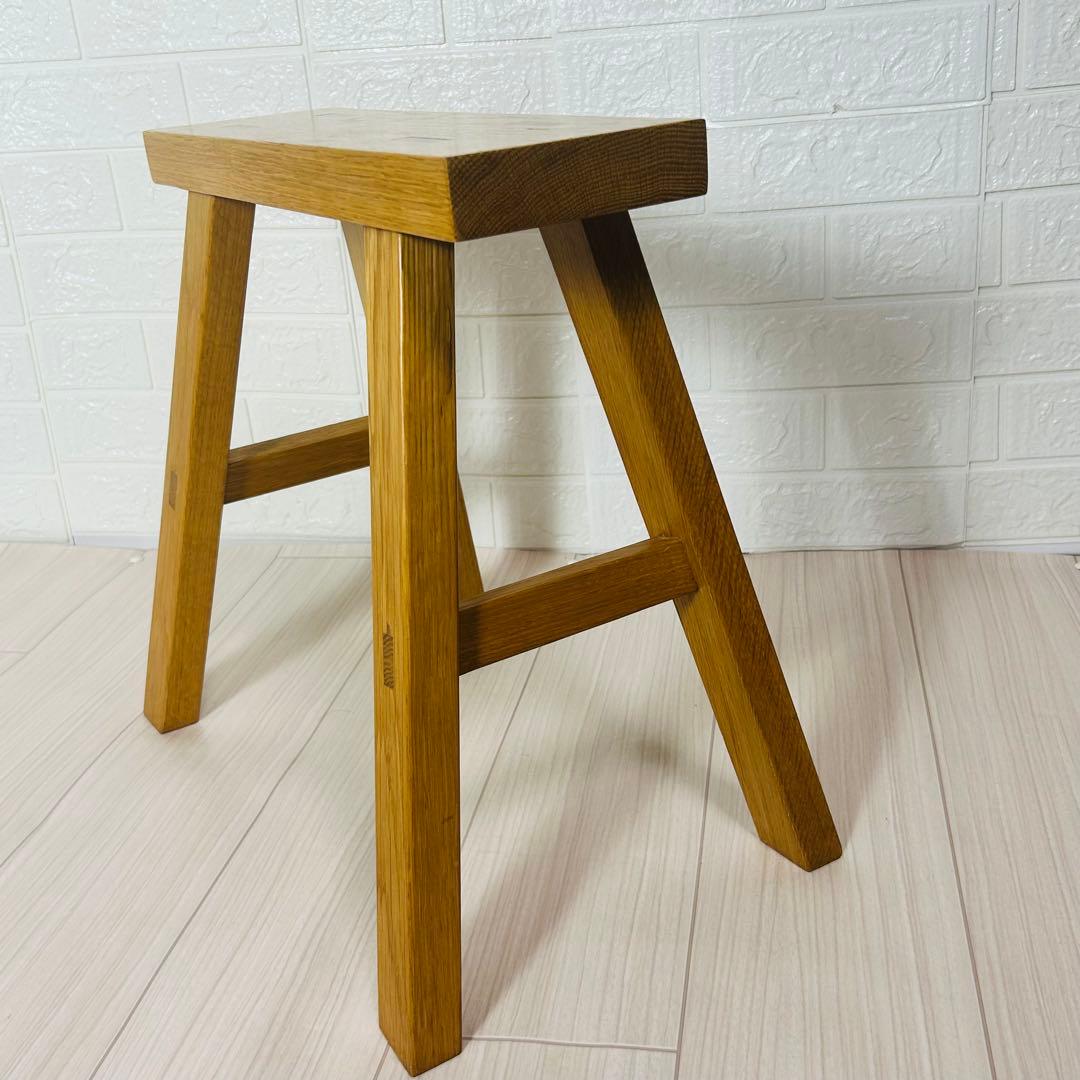 廃盤　良品計画　無垢材ベンチ オーク材 小 ミニベンチ 木製 天然木