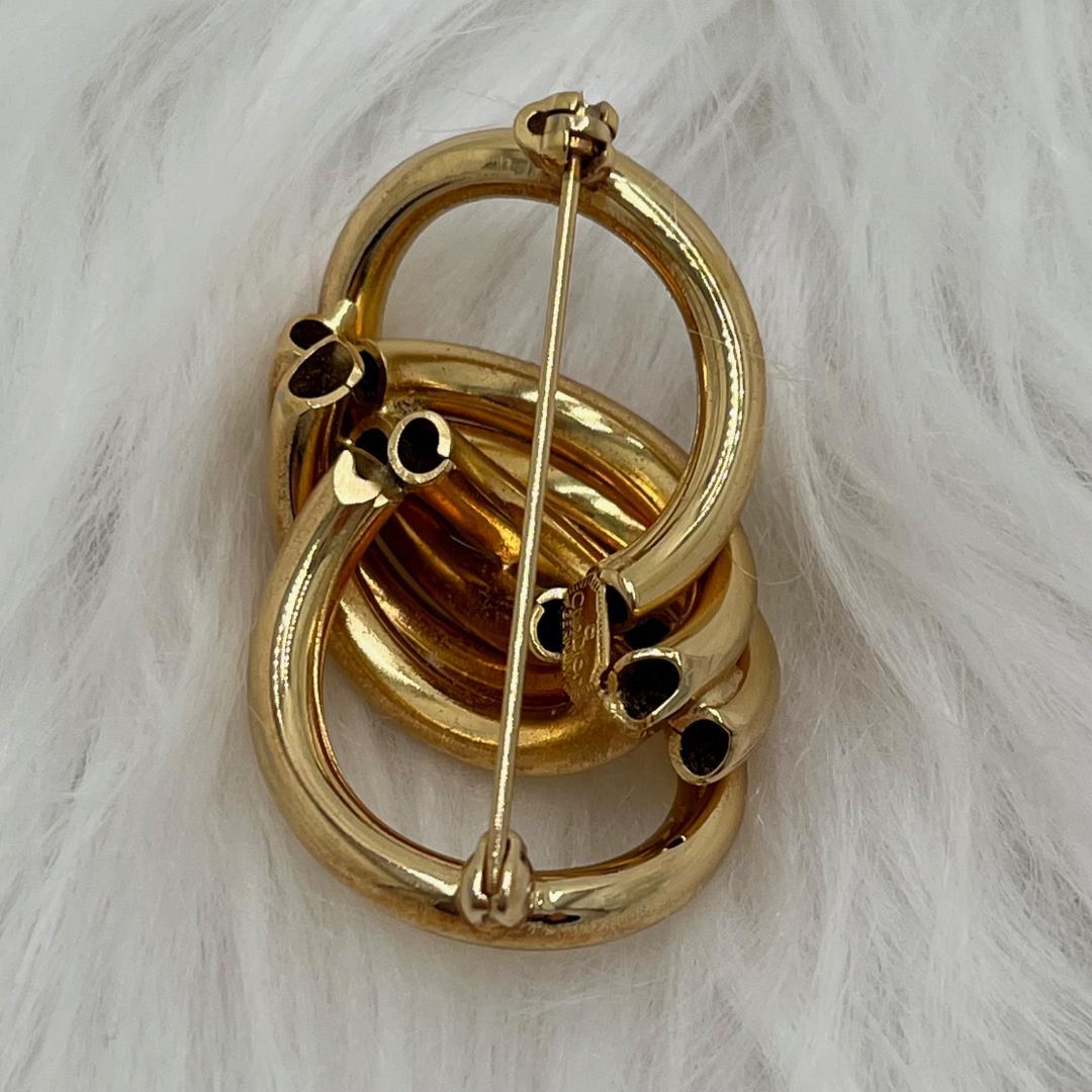 美品✨Christian Dior ディオール　ブローチ 　ゴールド