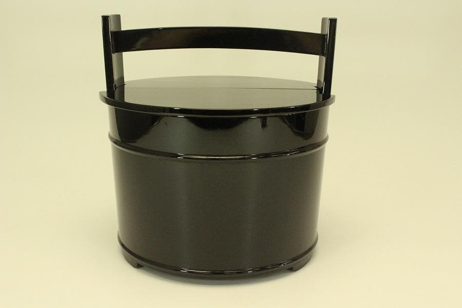 茶道具 真塗 手桶 水指(A801)