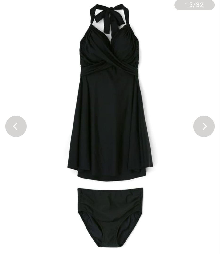 クロスワイヤーAライン　水着　9D-M　ブラック