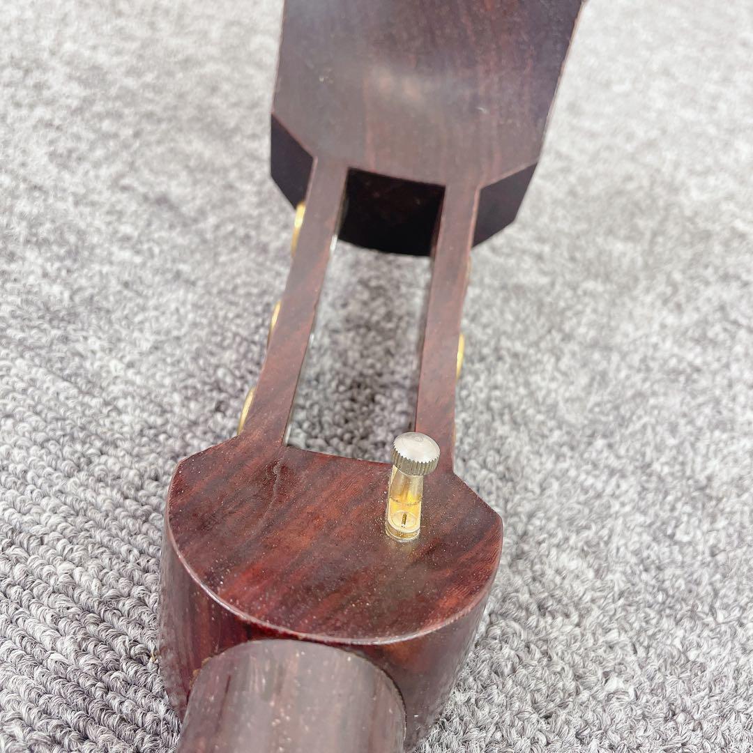 三味線 紅木 子持綾杉胴 中棹 一本溝