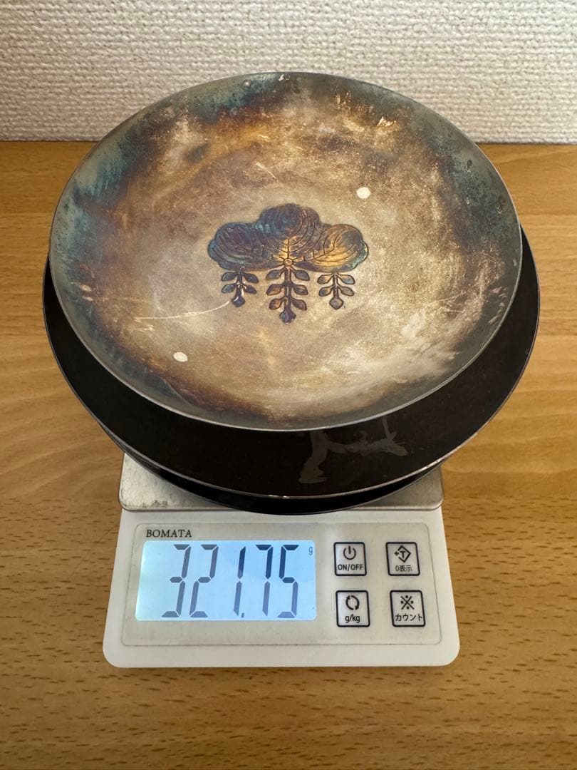 純銀 銀杯 重量321g