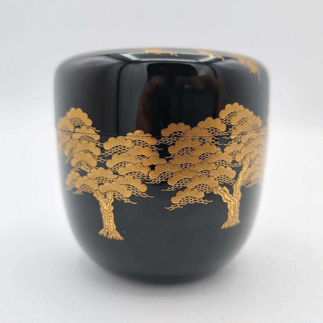 a191　棗　住吉　蒔絵　大棗　一瓢斉　茶道具　茶道　古物　古美術