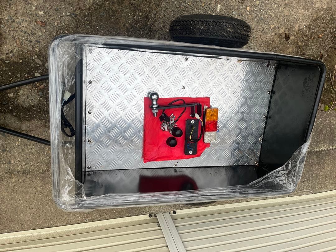 バイクトレーラー スチール製 荷物運搬用