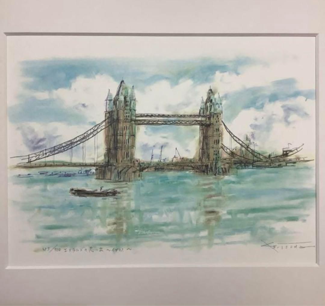 絵画・額縁・版画・津田 耕・新品未使用・〜イギリス〜・美術品・インテリア・雑貨