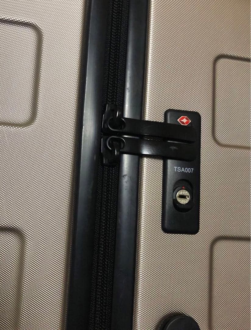 無印良品　キャリーケース 大型　88L ベージュ　スーツケースカバー付き