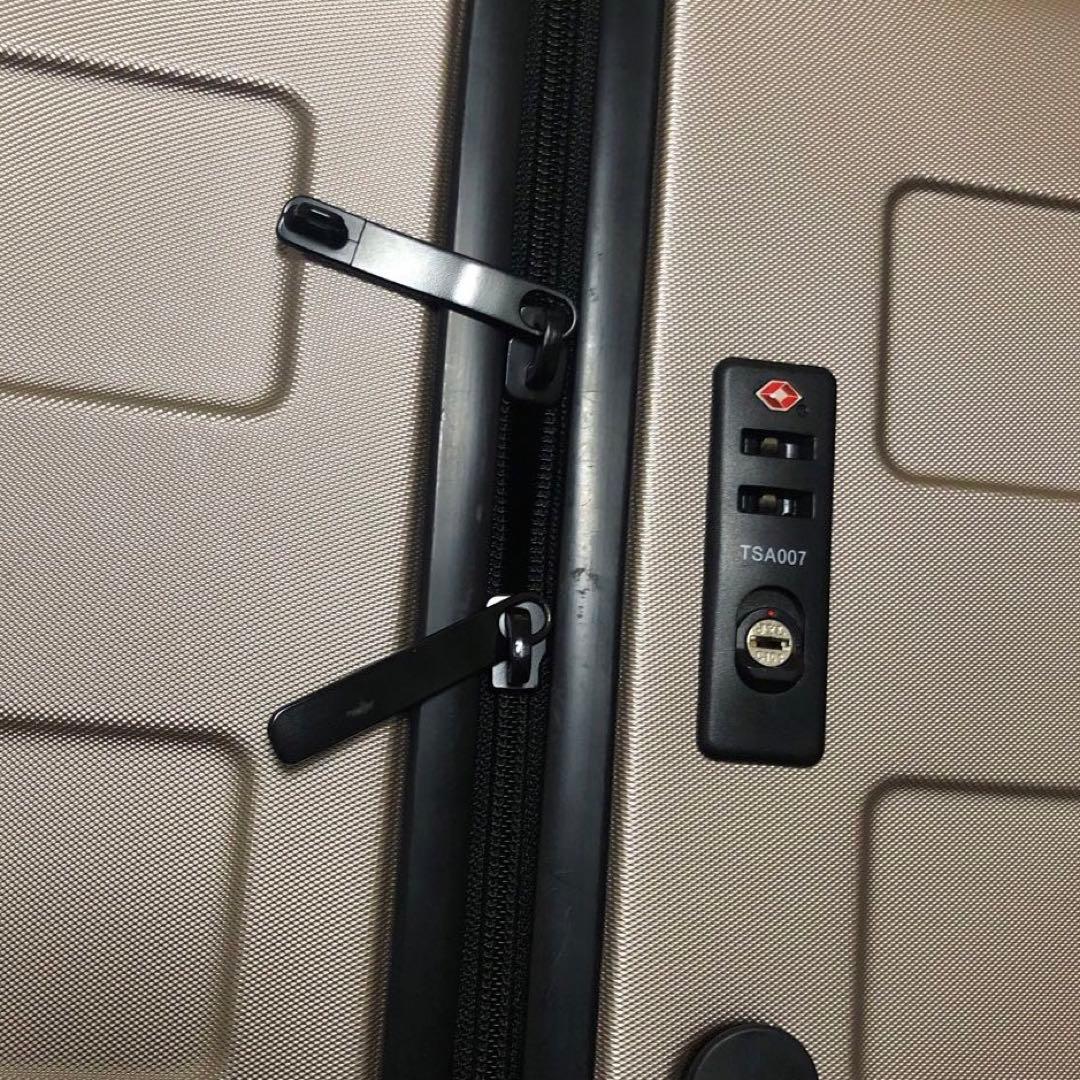 無印良品　キャリーケース 大型　88L ベージュ　スーツケースカバー付き