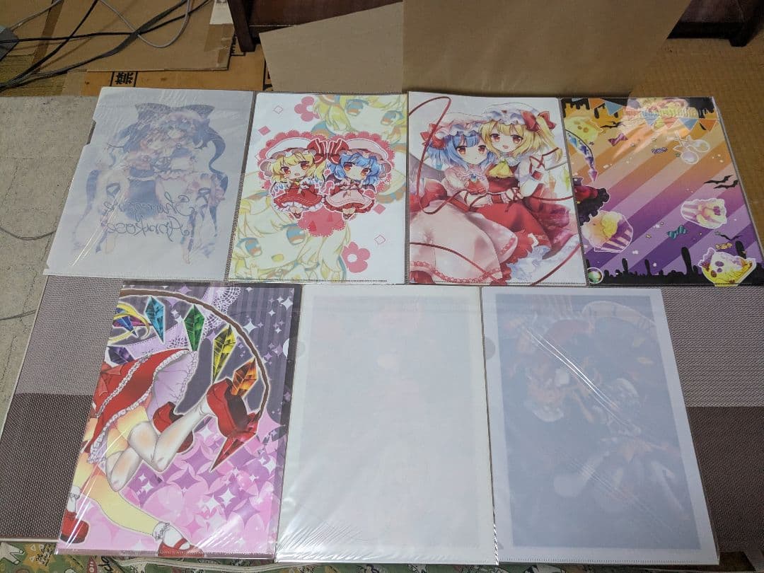 東方project　レミリア＆フラン　A4クリアファイルセット3