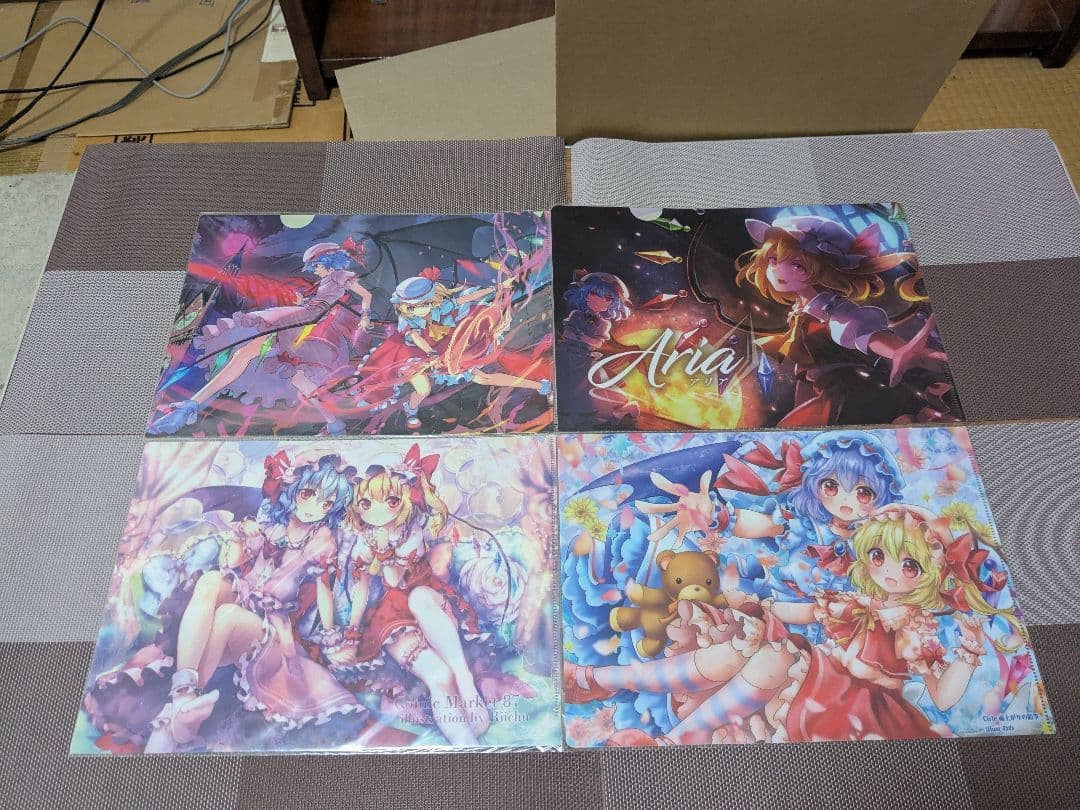 東方project　レミリア＆フラン　A4クリアファイルセット3