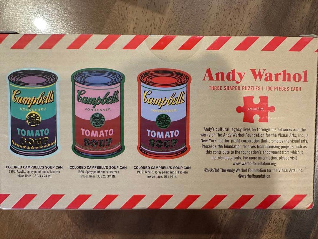 アンディーウォーホル　スープ缶のパズル【新品・未開封】
