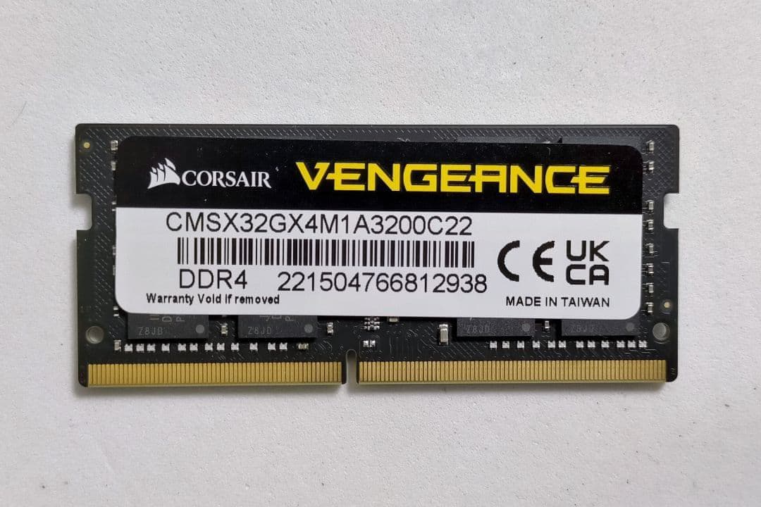 Corsair DDR4 3200 32GBx1枚 ノートパソコン用メモリー