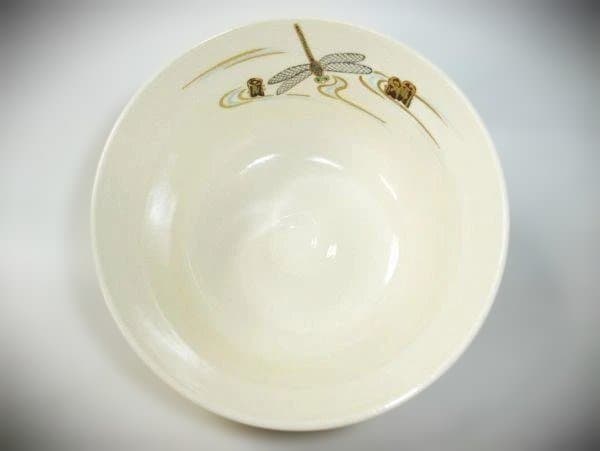 「仁清写蜻蛉文」手描きトンボ模様の茶碗