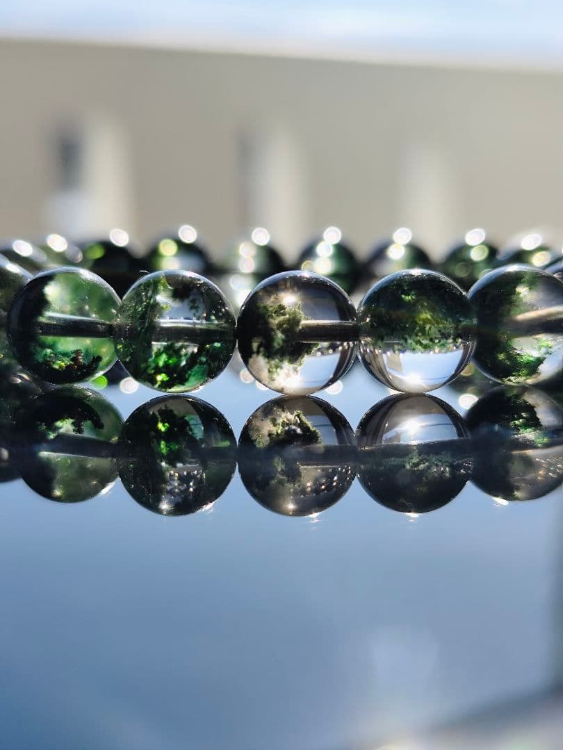 グリーンガーデンクォーツ 10ミリ K00688◆透明感◆