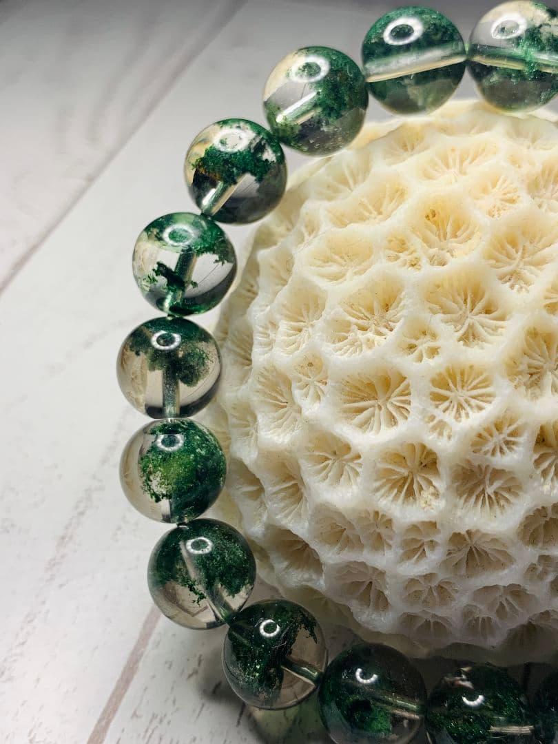 グリーンガーデンクォーツ 10ミリ K00688◆透明感◆