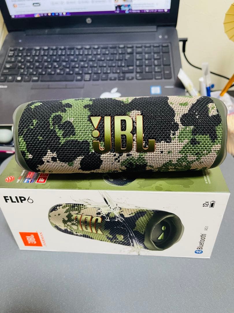 JBL FLIP6 迷彩 ワイヤレススピーカー