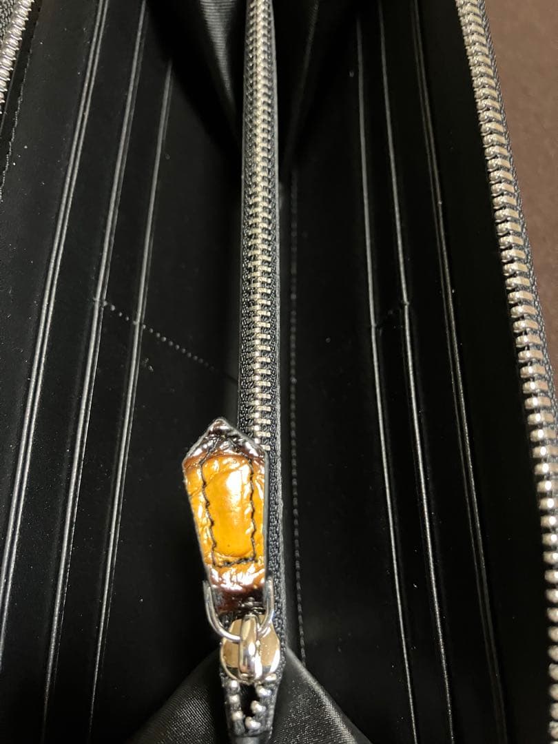 クロコダイル（本物）Wファスナー長財布☆新品未使用☆最終値下げ価格☆