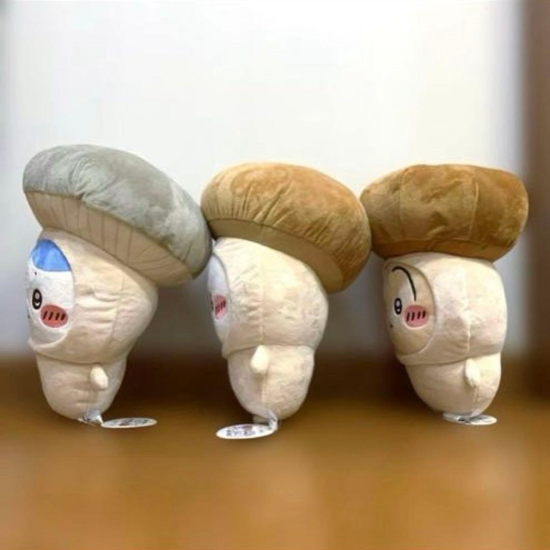 ちいかわ きのこ着ぐるみ　BIGぬいぐるみ　ちいかわ　ハチワレ　うさぎ　３体