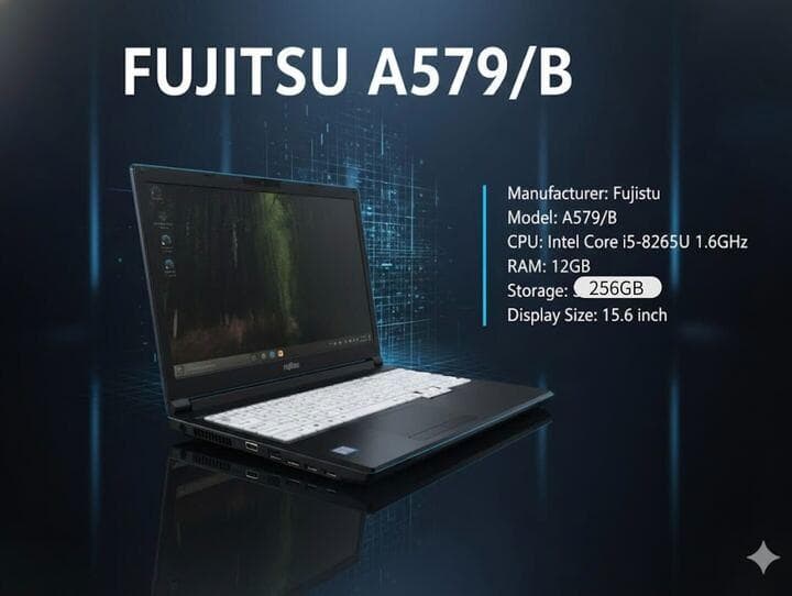 Windowsノート本体 Fujitsu A579/B Core i5(8265U)12GB/256GB