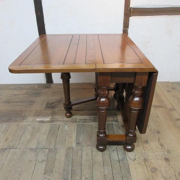 イギリス アンティーク 家具 ゲートレッグテーブル ダイニング 英国 6062e