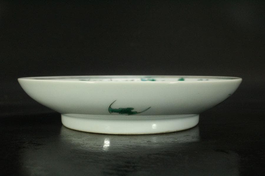 中国美術 龍紋 皿 φ20.3cm 雍正年製 款 希少 HA236