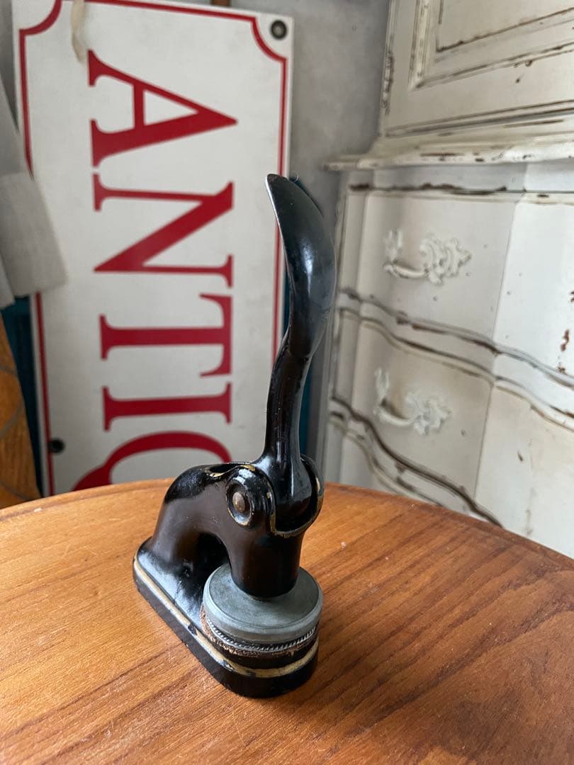 アンティーク　エンボッサー　公印　メタル　スタンプ　シール　プレス　アメリカ