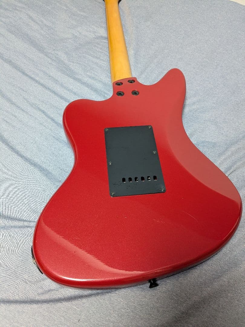 FERNANDES エレキギター レッド JG-45　アーム、ソフトケース付属