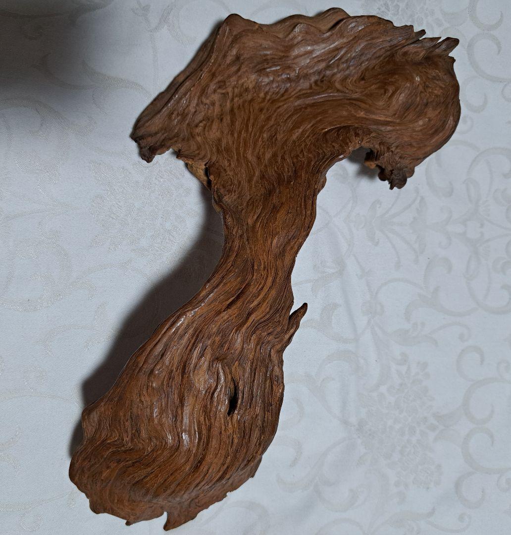 屋久杉　2組組み合わせ　飾り置物