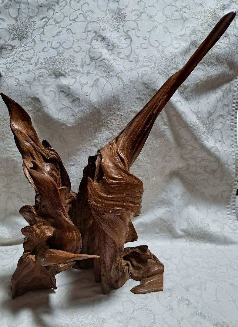 屋久杉　2組組み合わせ　飾り置物