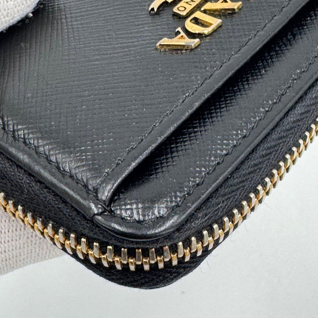 PRADA プラダ サフィアーノ レザー ケース ブラック シリアル 箱
