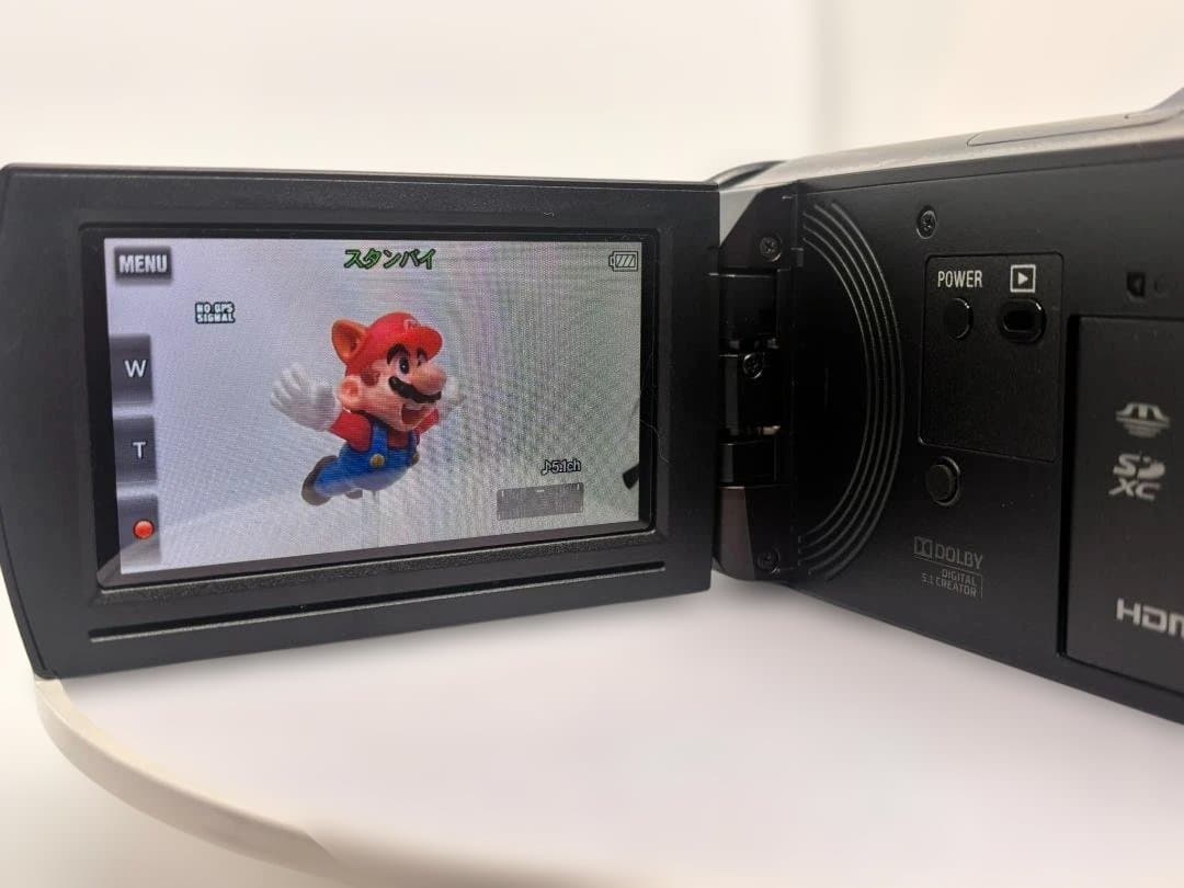 ☆極美品　ソニー　ビデオカメラ　HDR-CX430　新品バッテリー付　＃639★